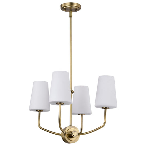 Myhouse Lighting Nuvo Lighting - 60-7884 - Four Light Chandelier - Cordello - Vintage Brass