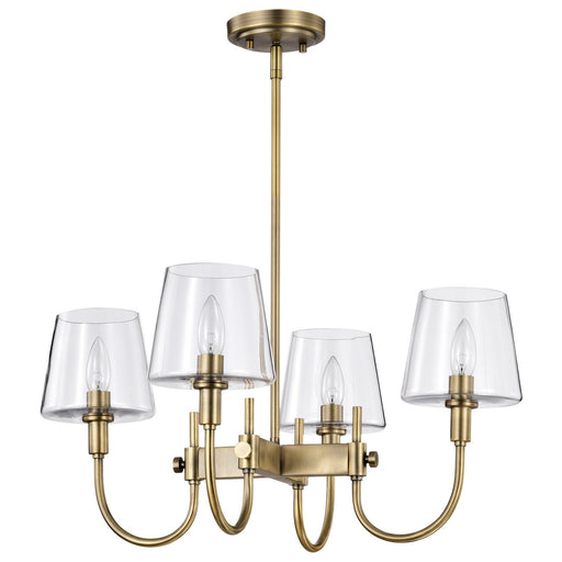 Myhouse Lighting Nuvo Lighting - 60-7885 - Four Light Chandelier - Brookside - Vintage Brass