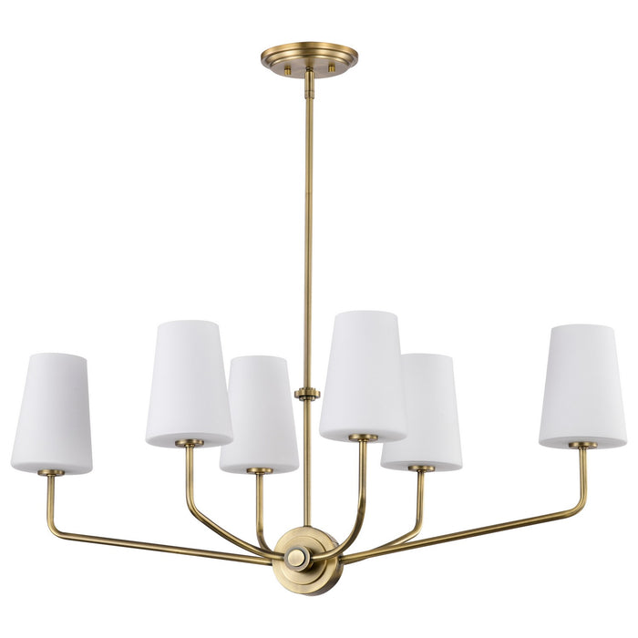Myhouse Lighting Nuvo Lighting - 60-7886 - Six Light Island Pendant - Cordello - Vintage Brass