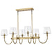 Myhouse Lighting Nuvo Lighting - 60-7887 - Six Light Island Pendant - Brookside - Vintage Brass