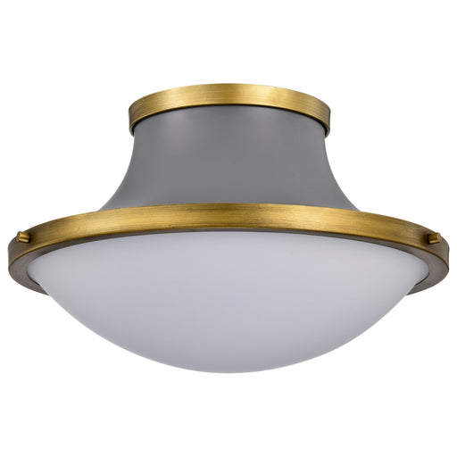 Myhouse Lighting Nuvo Lighting - 60-7916 - Three Light Flush Mount - Lafayette - Matte Gray