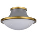 Myhouse Lighting Nuvo Lighting - 60-7916 - Three Light Flush Mount - Lafayette - Matte Gray