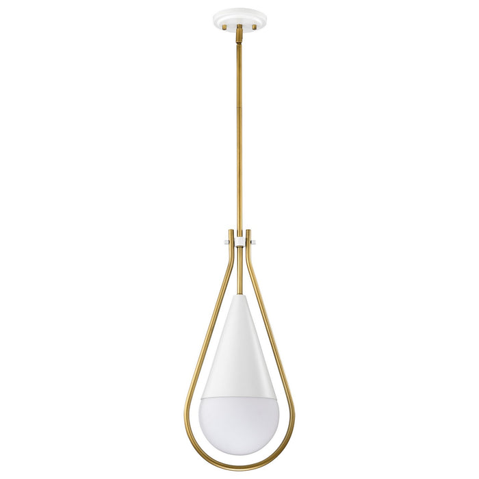 Myhouse Lighting Nuvo Lighting - 60-7923 - One Light Pendant - Admiral - Matte White