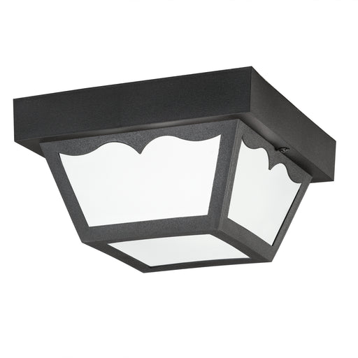 Myhouse Lighting Kichler - 9320BK - One Light Outdoor Ceiling Mount - Outdoor Plastic Fixtures - Black