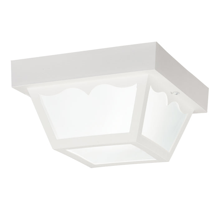 Myhouse Lighting Kichler - 9320WH - One Light Outdoor Ceiling Mount - Outdoor Plastic Fixtures - White