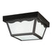 Myhouse Lighting Kichler - 9322BK - Two Light Outdoor Ceiling Mount - Outdoor Plastic Fixtures - Black