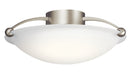 Myhouse Lighting Kichler - 8406NI - Three Light Semi Flush Mount - No Family - Brushed Nickel