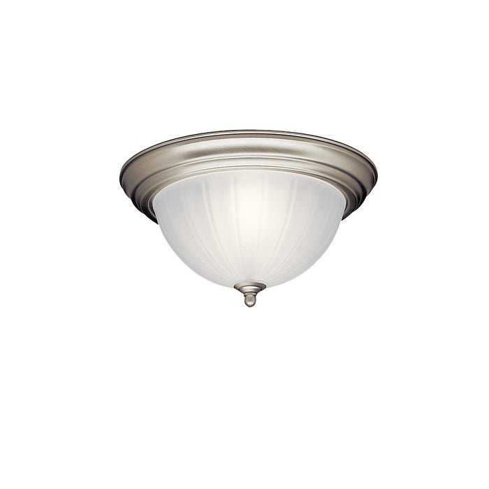 Myhouse Lighting Kichler - 8654NI - Two Light Flush Mount - No Family - Brushed Nickel