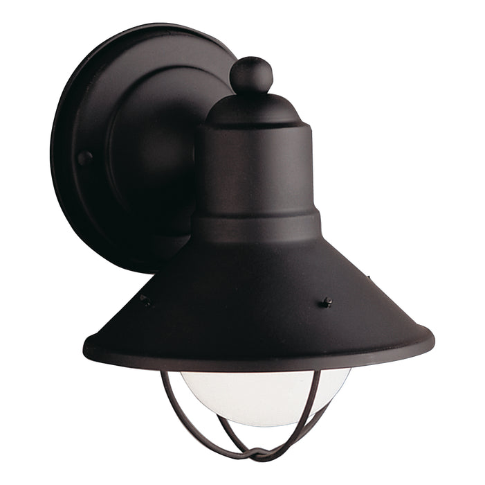 Myhouse Lighting Kichler - 9021BK - One Light Outdoor Wall Mount - Seaside - Black