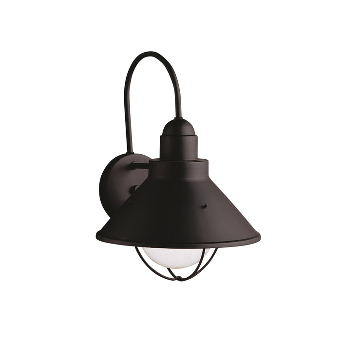 Myhouse Lighting Kichler - 9023BK - One Light Outdoor Wall Mount - Seaside - Black