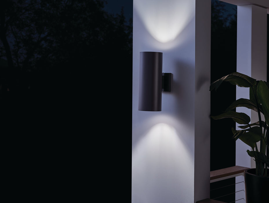 Myhouse Lighting Kichler - 9246AZ - Two Light Outdoor Wall Mount - No Family - Architectural Bronze