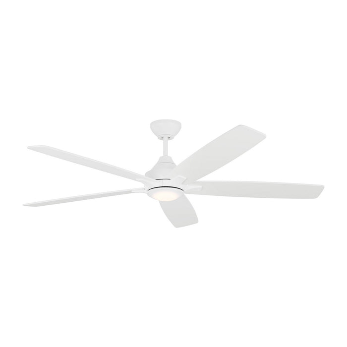 Myhouse Lighting Generation Lighting - 5LWDSM60RZWD - 60"Ceiling Fan - Lowden - Matte White