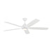 Myhouse Lighting Generation Lighting - 5LWDSM60RZWD - 60"Ceiling Fan - Lowden - Matte White