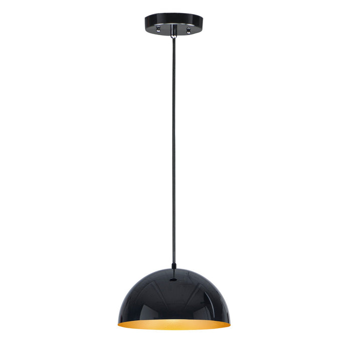 Myhouse Lighting ET2 - E24902-GBGLD - LED Pendant - Hemisphere - Gloss Black / Gold