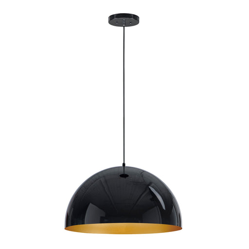 Myhouse Lighting ET2 - E24904-GBGLD - LED Pendant - Hemisphere - Gloss Black / Gold