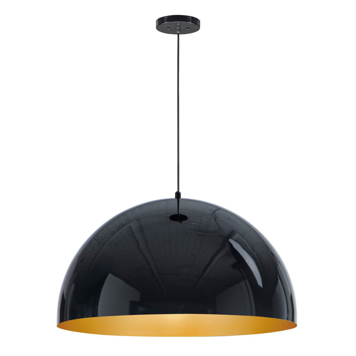 Myhouse Lighting ET2 - E24906-GBGLD - LED Pendant - Hemisphere - Gloss Black / Gold