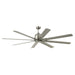 Myhouse Lighting Kichler - 310275NI - 75"Ceiling Fan - Breda - Brushed Nickel