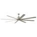 Myhouse Lighting Kichler - 310285NI - 84"Ceiling Fan - Breda - Brushed Nickel