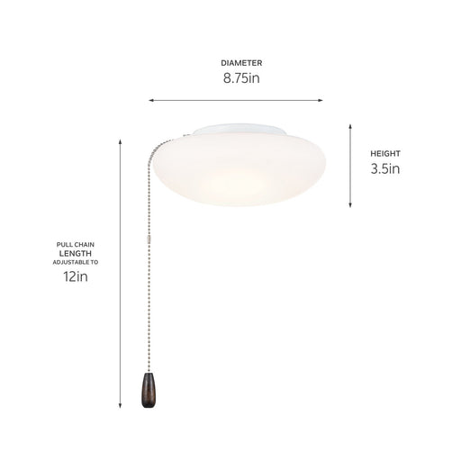 Myhouse Lighting Kichler - 380941 - LED Fan Light Kit - No Family - White
