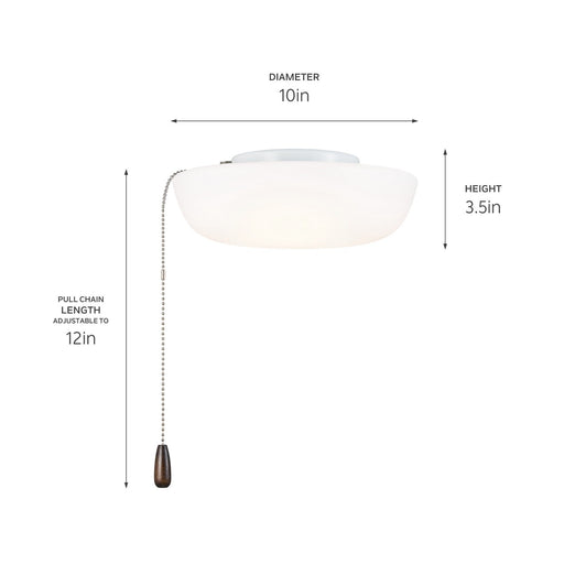 Myhouse Lighting Kichler - 380960 - LED Fan Light Kit - No Family - White