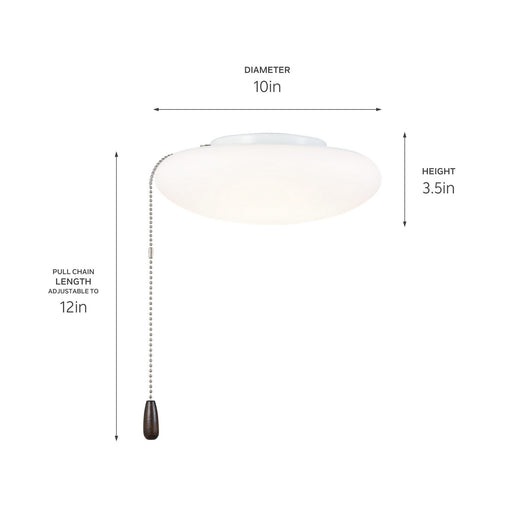 Myhouse Lighting Kichler - 380961 - LED Fan Light Kit - No Family - White