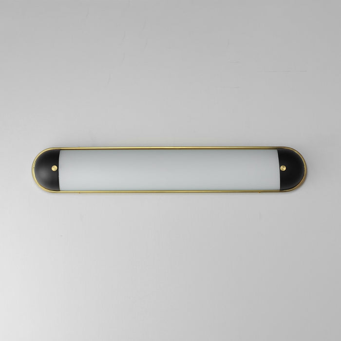 Myhouse Lighting Maxim - 39563SWBKNAB - LED Bath Vanity - Capsule - Black / Natural Aged Brass