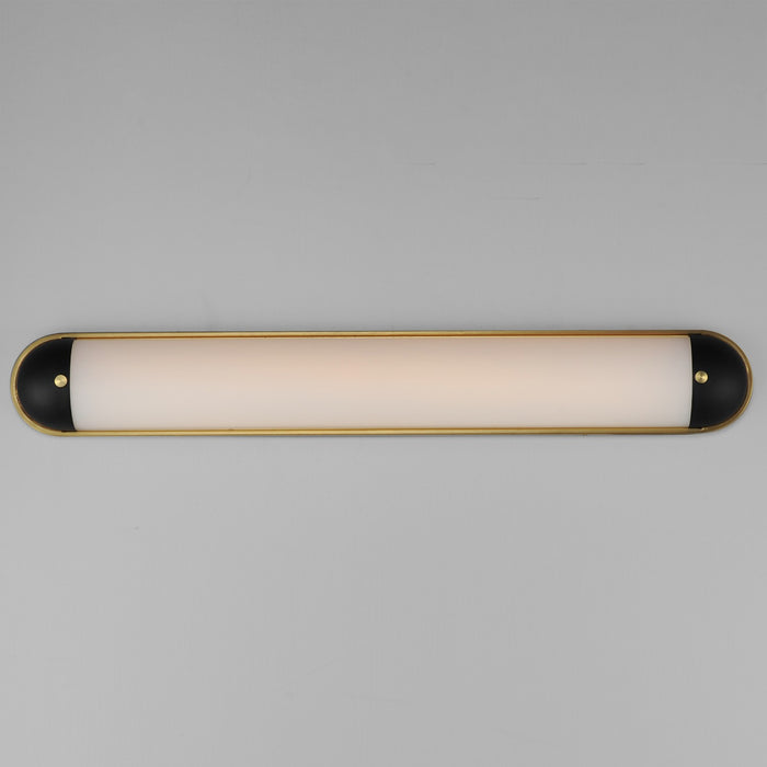 Myhouse Lighting Maxim - 39564SWBKNAB - LED Bath Vanity - Capsule - Black / Natural Aged Brass