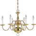 Myhouse Lighting Progress Lighting - P4356-10 - Six Light Chandelier - Americana - Polished Brass