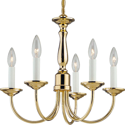 Myhouse Lighting Progress Lighting - P4009-10 - Five Light Chandelier - Five Light - Polished Brass