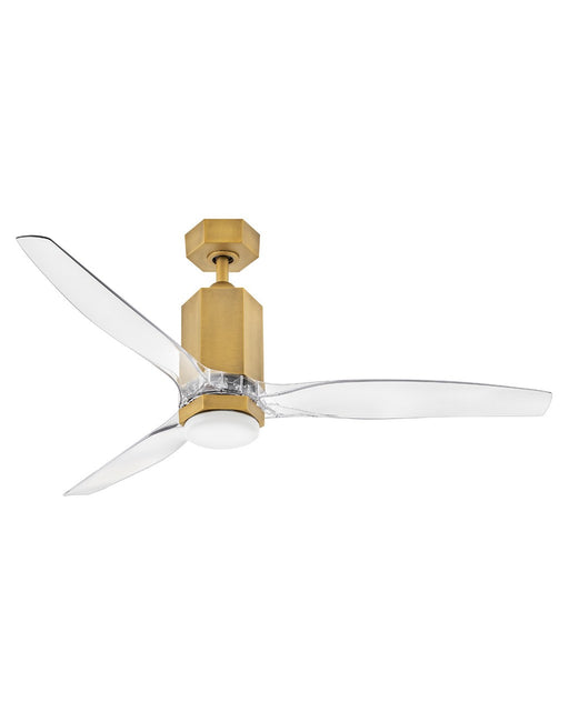 Myhouse Lighting Hinkley - 905852FHB-LDDK - 52" Ceiling Fan - Facet - Heritage Brass