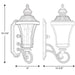 Myhouse Lighting Progress Lighting - P5835-77 - Two Light Wall Lantern - Nottington - Forged Bronze