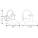 Myhouse Lighting Progress Lighting - P5722-14 - One Light Wall Lantern - Brookside - Cognac