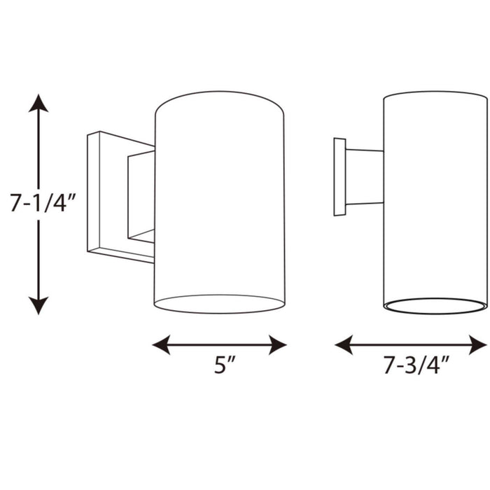 Myhouse Lighting Progress Lighting - P5712-30 - One Light Outdoor Wall Lantern - Cylinder - White