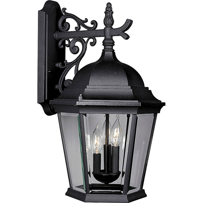 Myhouse Lighting Progress Lighting - P5690-31 - Three Light Large Wall Lantern - Welbourne - Textured Black