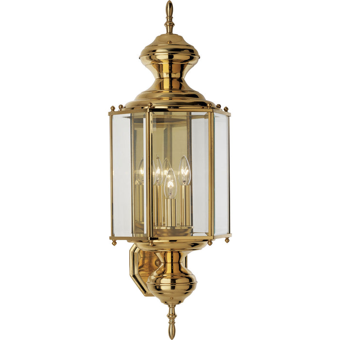 Myhouse Lighting Progress Lighting - P5730-10 - Three Light Wall Lantern - BrassGUARD Lantern - Polished Brass