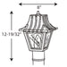 Myhouse Lighting Progress Lighting - P5414-30 - One Light Post Lantern - Mansard - White