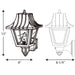Myhouse Lighting Progress Lighting - P5814-31 - One Light Wall Lantern - Mansard - Black