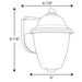 Myhouse Lighting Progress Lighting - P5844-30 - One Light Wall Lantern - Polycarbonate Outdoor - White