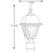 Myhouse Lighting Progress Lighting - P5456-31 - One Light Post Lantern - Non-Metallic Incandescent - Black