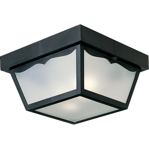 Myhouse Lighting Progress Lighting - P5745-31 - Two Light Outdoor Flush Mount - Ceiling Mount - Polycarbonate - Black