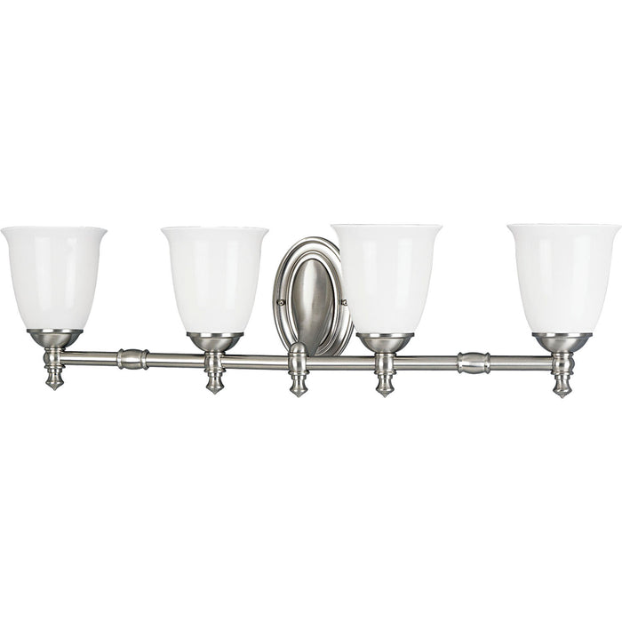 Myhouse Lighting Progress Lighting - P3041-09 - Four Light Bath - Victorian - Brushed Nickel