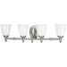 Myhouse Lighting Progress Lighting - P3041-09 - Four Light Bath - Victorian - Brushed Nickel