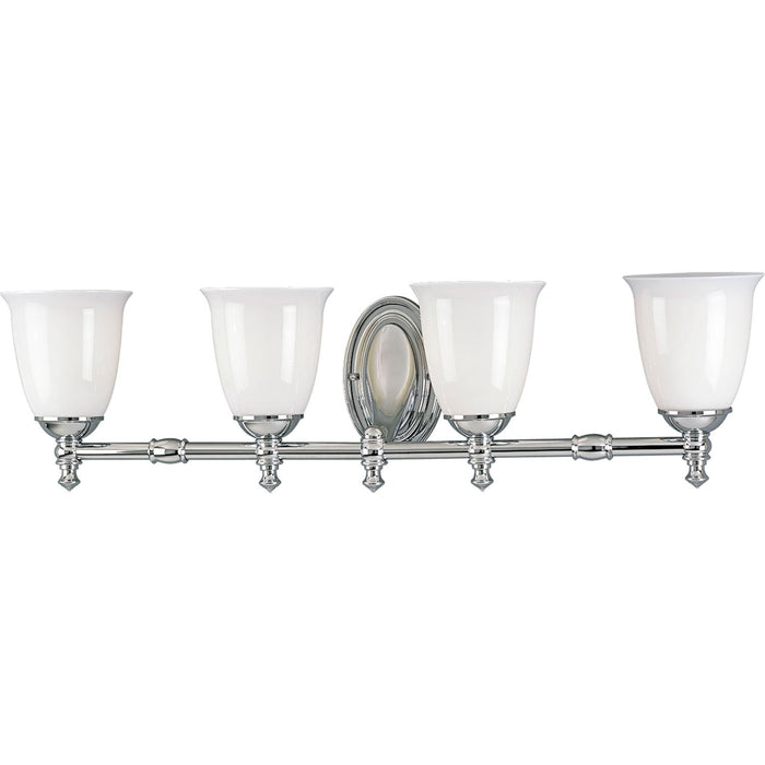 Myhouse Lighting Progress Lighting - P3041-15 - Four Light Bath - Victorian - Polished Chrome