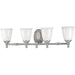 Myhouse Lighting Progress Lighting - P3041-15 - Four Light Bath - Victorian - Polished Chrome