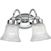 Myhouse Lighting Progress Lighting - P3288-15 - Two Light Bath Bracket - Fluted Glass-Clear - Polished Chrome