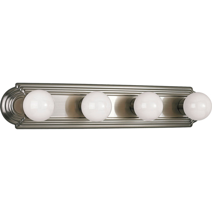 Myhouse Lighting Progress Lighting - P3025-09 - Four Light Bath Bracket - Broadway-Racetrack - Brushed Nickel