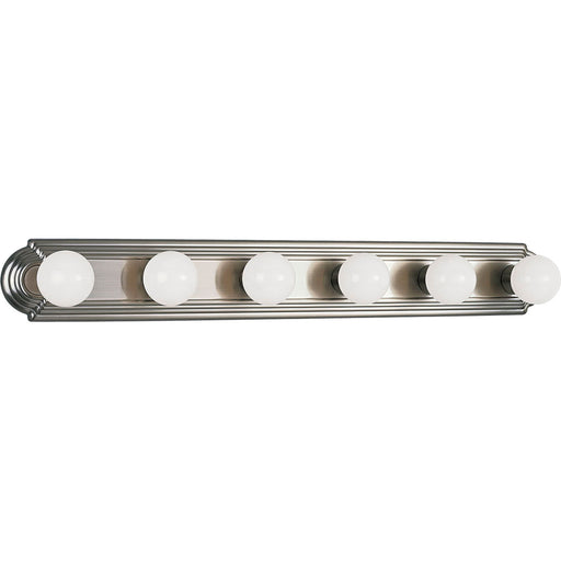 Myhouse Lighting Progress Lighting - P3026-09 - Six Light Bath Vanity - Broadway-Racetrack - Brushed Nickel