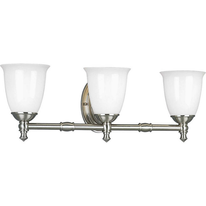 Myhouse Lighting Progress Lighting - P3029-09 - Three Light Bath - Victorian - Brushed Nickel