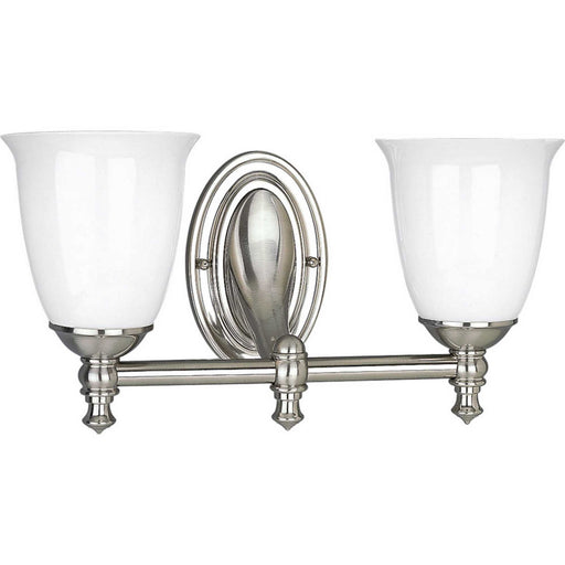 Myhouse Lighting Progress Lighting - P3028-09 - Two Light Bath - Victorian - Brushed Nickel