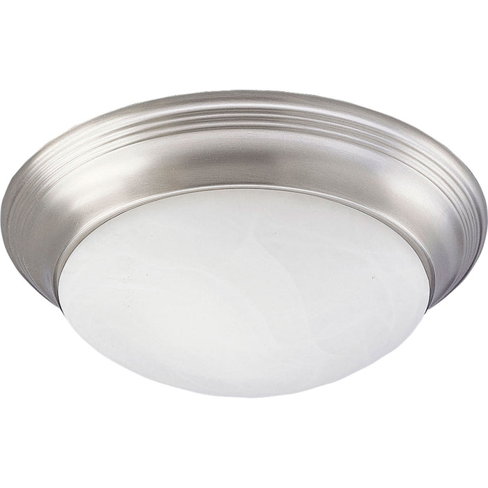 Myhouse Lighting Progress Lighting - P3688-09 - One Light Flush Mount - Alabaster Glass - Brushed Nickel